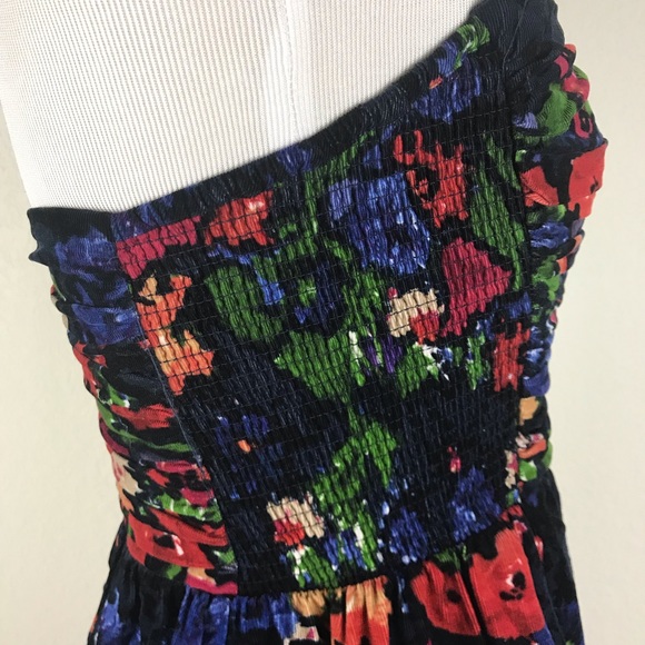 Anthro HD in Paris Paca Dress Floral Smocked 2 - Picture 5 of 7